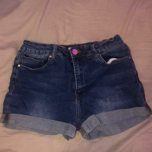 denim shorts